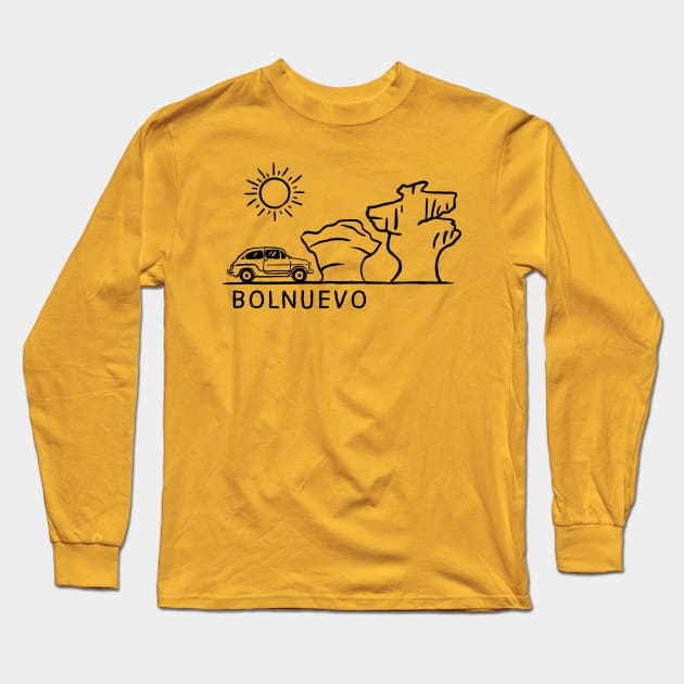 Bolnuevo Holidays Long Sleeve T-Shirt by mazarronsouvenirs